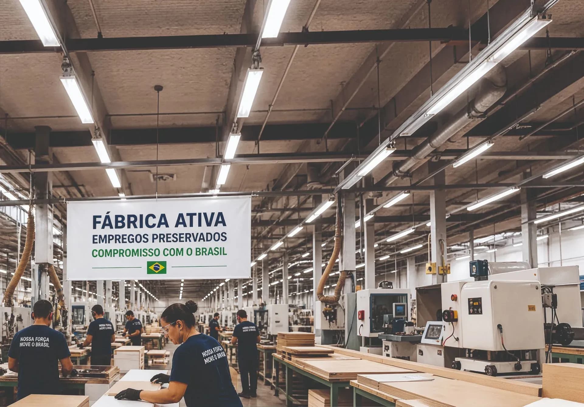 Indústria absorve tarifaço e preserva base de empregos